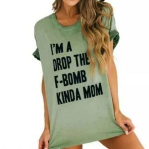 Womens F Bomb Kinda Mom T Shirt